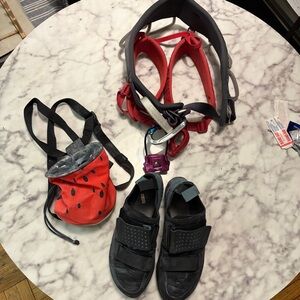 Black Diamond Climbing set with shoes